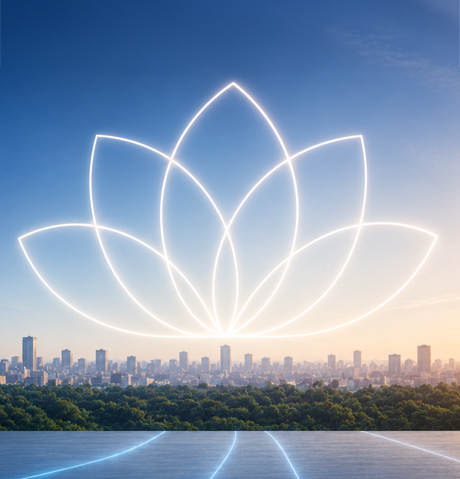 Lotus symbol representing resilience and renewal